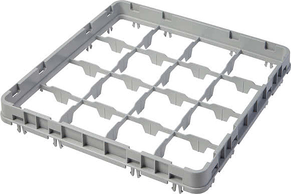 Секция дополнительная для базовой кассеты Cambro 16E2 151 мягко-серая (499х499) — кассеты для посудомоечных машин, ориентир…