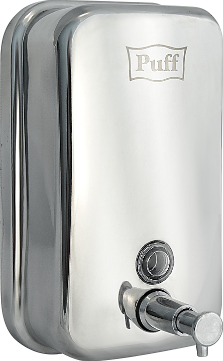 Дозатор жидкого мыла Puff 8608 антивандальный глянцевый, 0.8 л, хром — дезинфекторы для рук, ориентир от 3 626 ₽