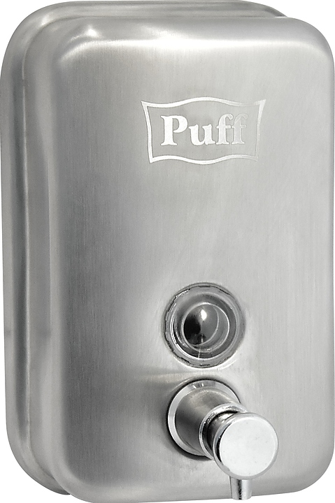 Дозатор жидкого мыла Puff 8605m антивандальный матовый, 0.5 л — дезинфекторы для рук, ориентир от 3 026 ₽