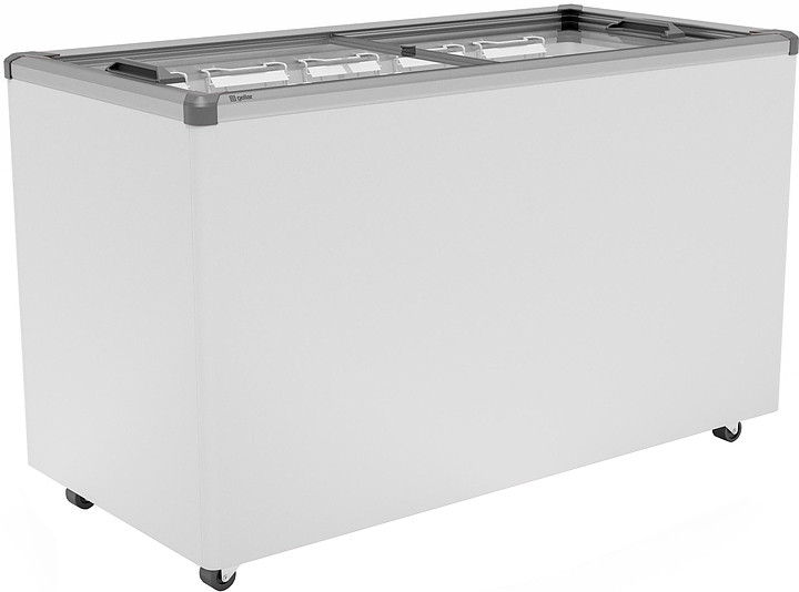 Ларь морозильный Frostor GELLAR FG 400 C V25 (алюминий) серый (R290) — лари, ориентир от 43 874 ₽