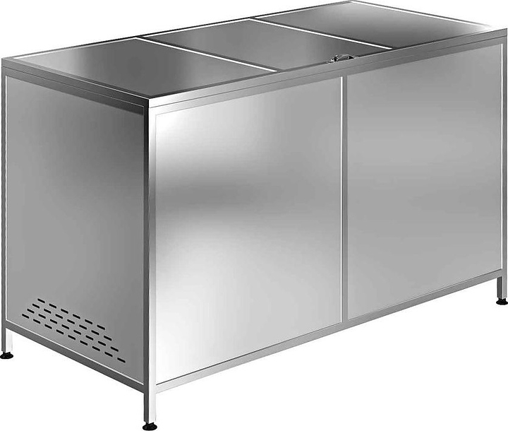 Ларь для овощей Assum ЛО-С-12/6 (1200х600х800) (оцинкованная сталь) — лари для овощей, ориентир от 12 119 ₽