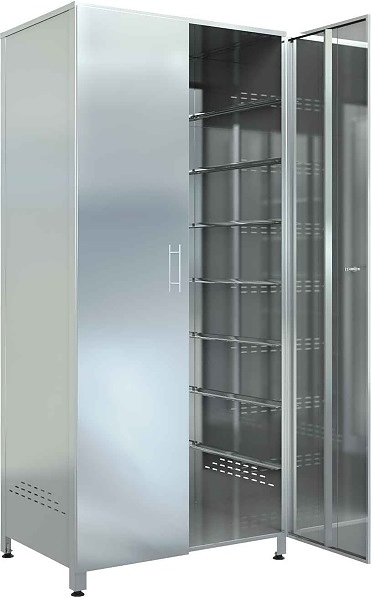 Шкаф кухонный Assum ШХ-820/560/1800 (нерж. сталь) — шкафы кухонные, ориентир от 31 841 ₽