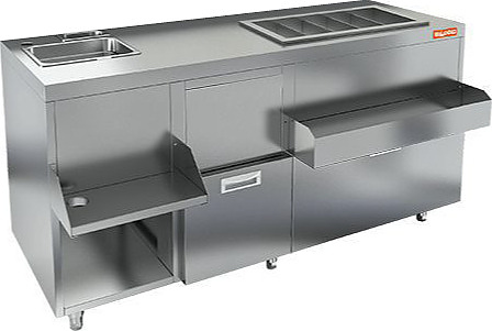 Барная станция HICOLD НБМКС-15/5ПК (без борта, с ящиком) — барные модули, ориентир от 100 705 ₽