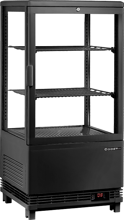 Витрина холодильная Cooleq CW-58 Black — витрины настольные, ориентир от 28 917 ₽