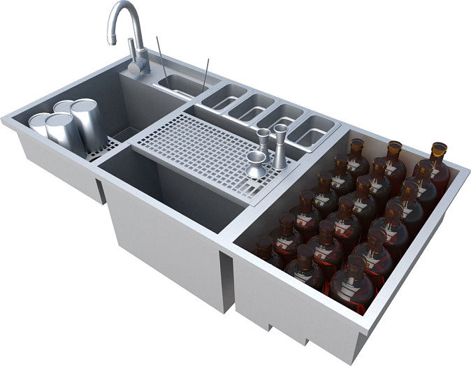 Станция коктейльная BARMADE Рэбитс 1 (1150х570х300 мм) — барные модули, ориентир от 196 262 ₽