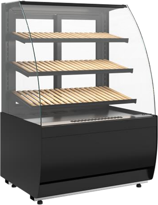 Витрина хлебная Carboma K70 N 0,9-1 Light Bread версия 2.0 (Bronze 9005/0109) — витрины хлебные, ориентир от 83 130 ₽
