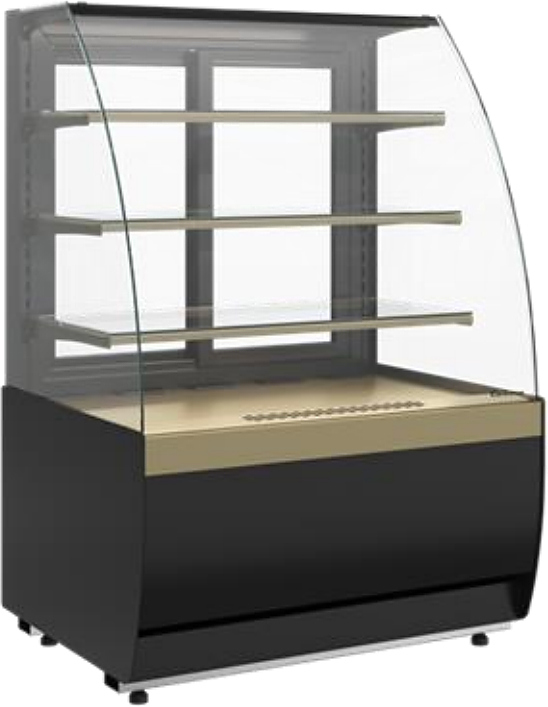 Витрина кондитерская Carboma K70 VV 0,9-1 Standard версия 2.0 (Bronze 9005/0109) — витрины кондитерские, ориентир от 136…