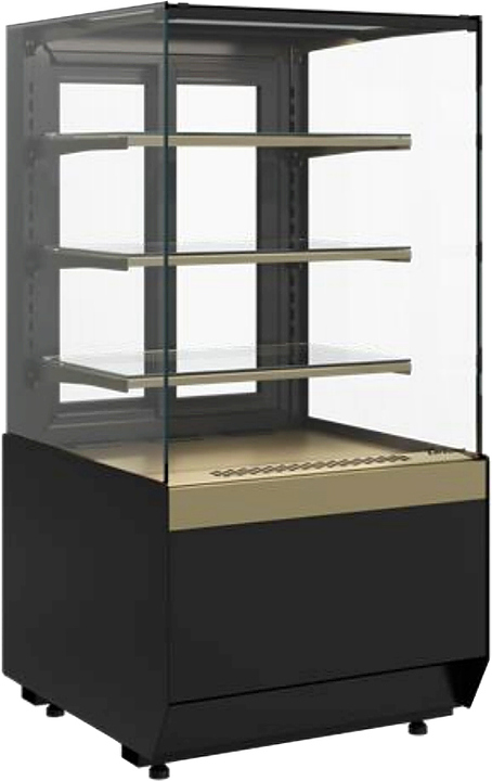 Витрина кондитерская Carboma KC70 VM 0,6-1 Light версия 2.0 (Bronze 9005/0109) — витрины кондитерские, ориентир от 100 300 ₽