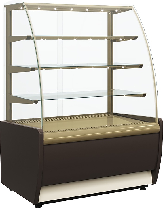 Витрина кондитерская Carboma K70 VM 1,3-1 Light (ВХСв - 1,3д) — витрины кондитерские, ориентир от 112 086 ₽