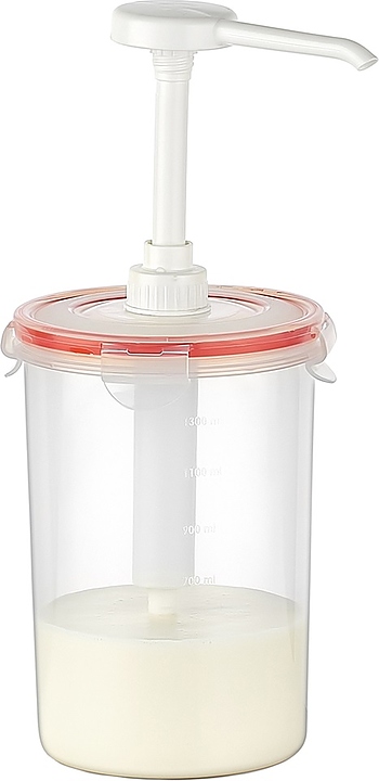 Диспенсер для соуса Gastroplast 1500 мл d=12 см h=18/30 см с дозатором 25 мл (полипропилен) прозрачный — дозаторы, ориентир…