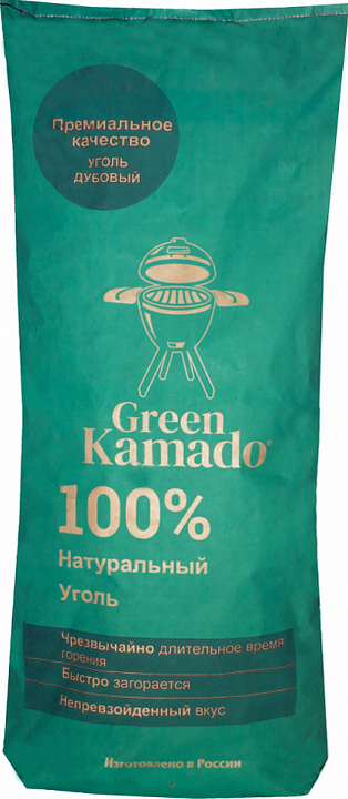 Уголь древесный Green Kamado 9 кг — грили профессиональные, ориентир от 4 190 ₽