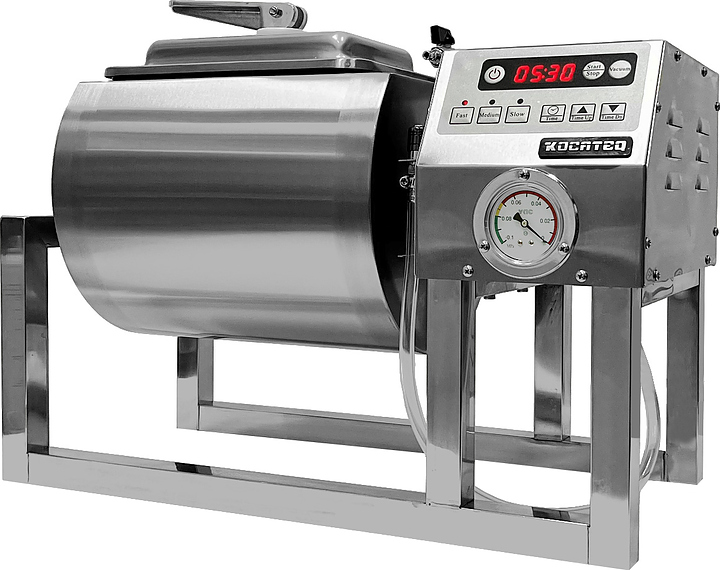Маринатор Kocateq M 18 Eco Vac (с функцией вакуумирования, нерж.сталь AISI201) — массажеры и маринаторы, ориентир от 31 876 ₽