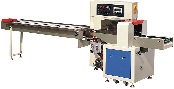 Машина упаковочная Hualian DXDZ-450XD (лент. 200 мм, рег. форм., S 400, L 130-450, H 80) — горизонтальные упаковочные…