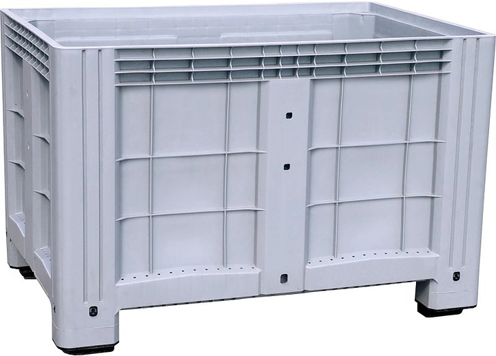 Контейнер ТАРА.РУ SDBOX 1208 S 1200х800х800 мм (сплошной на ножках) синий — контейнеры крупногабаритные, ориентир от 21 164 ₽