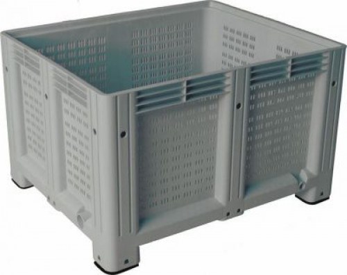Контейнер ТАРА.РУ D-Box 1210 S (580) 1200х1000х580 мм (сплошной на ножках) серый — контейнеры крупногабаритные, ориентир от…