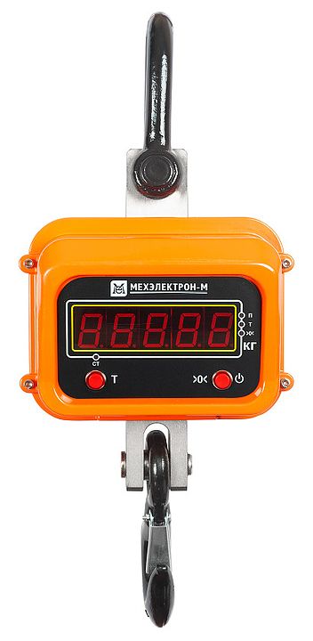 Крановые весы Мехэлектрон-М ВКМ-X-3000-Д (ПДУ-3) LED (аккумулятор) оранжевый — весы крановые, ориентир от 34 610 ₽