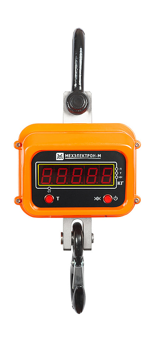 Крановые весы Мехэлектрон-М ВКМ-X-10000-Д LED (аккумулятор), оранжевый — весы крановые, ориентир от 31 380 ₽