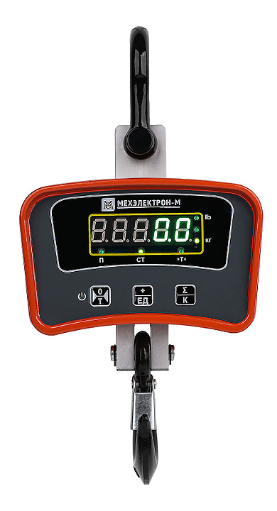 Крановые весы Мехэлектрон-М ВКМ-II-200-Д МК1 LСD (аккумулятор) оранжевый — весы крановые, ориентир от 6 890 ₽