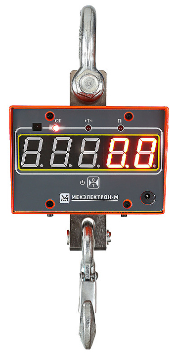 Крановые весы Мехэлектрон-М ВКМ-XVII-1000-Д МК1 LED (аккумулятор) оранжевый — весы крановые, ориентир от 12 020 ₽