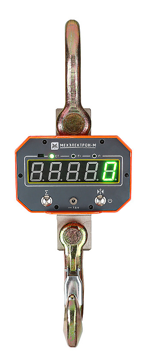 Крановые весы Мехэлектрон-М ВКМ-IX-5000-Д МК1 LED (аккумулятор) оранжевый — весы крановые, ориентир от 21 490 ₽