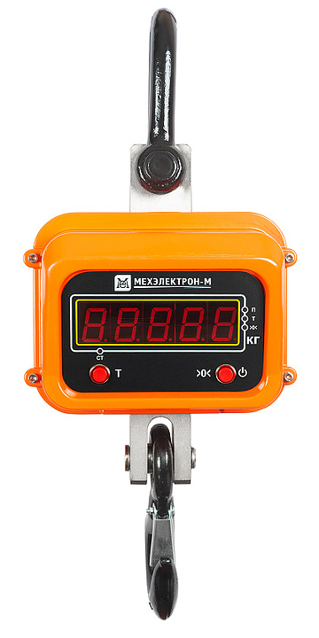 Крановые весы Мехэлектрон-М ВКМ-X-5000-Д (ПДУ-3) МК1 LED (аккумулятор) оранжевый — весы крановые, ориентир от 37 000 ₽