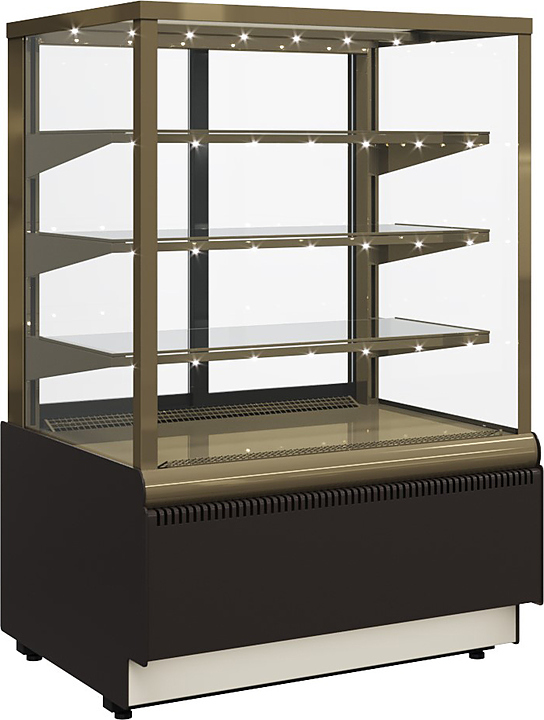 Витрина кондитерская Carboma KC70 VV 0,9-1 Standard 0102-0109 (ВХСв-0,9д Carboma Cube Люкс) — витрины кондитерские…