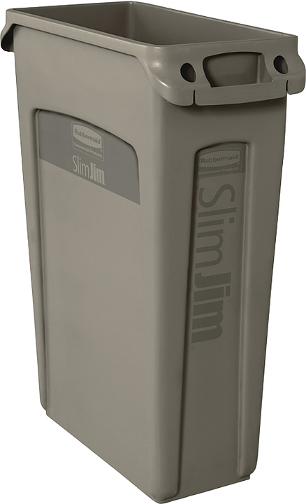 Контейнер для мусора Rubbermaid Slim Jim FG354060GRAY — контейнеры для мусора, ориентир от 18 331 ₽