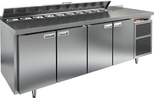 SL2-1111SN (1/6) стол для салатов охл.(+2+10), 4 двери, 2280х600х850мм, HICOLD RUS — барные модули, ориентир от 196 191 ₽