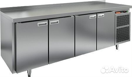 SN 1111/TN W стол охл.(-2+10), 4 двери, 2280х600х850мм, пластификат, HICOLD RUS — барные модули, ориентир от 148 851 ₽