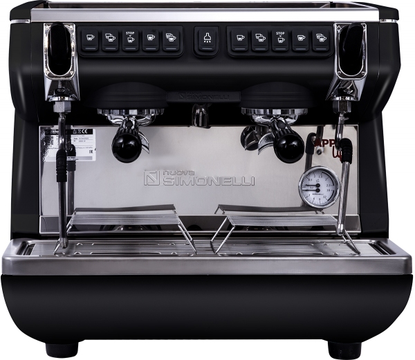 167631 Appia Life Compact 2Gr V 220V black+economizer+high groups Кофемашина-автомат, 2 группы (выс.), бойлер 7.5л, черная…