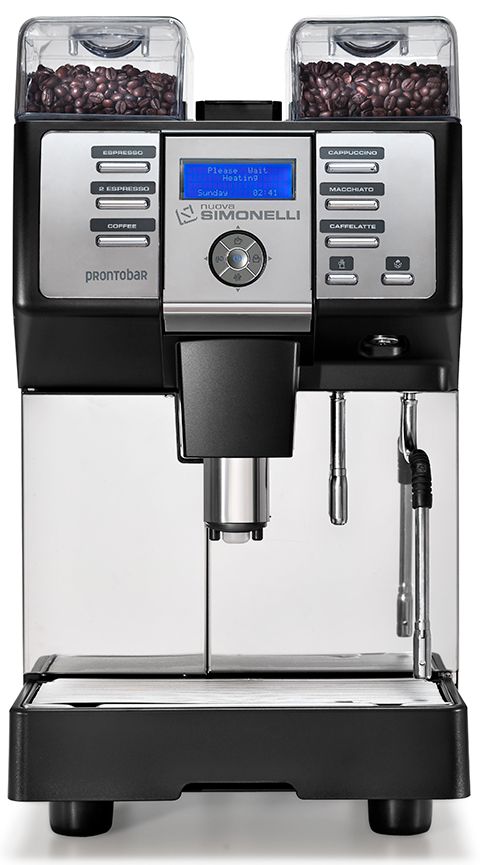 141472 Кофемашина-суперавтомат Nuova Simonelli Prontobar 1 Grinder Tank black+Russian LCD — барные комбайны, ориентир от…